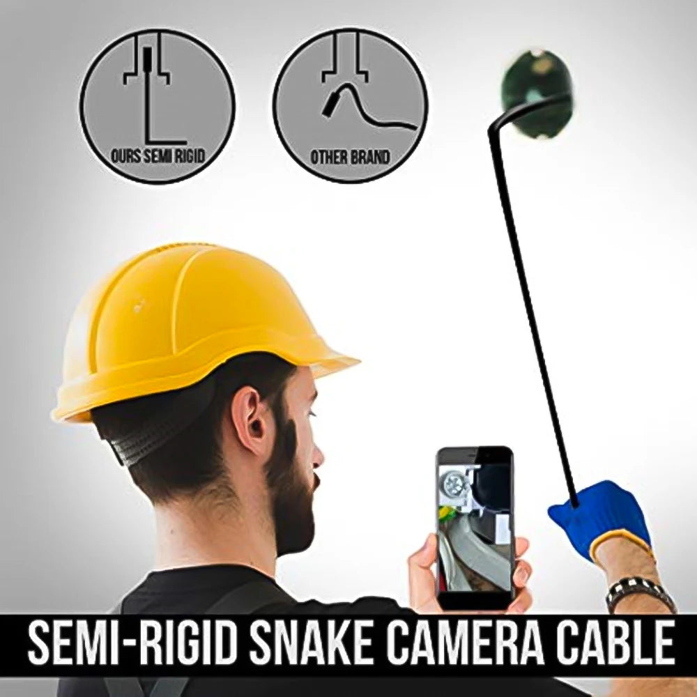 Cámara de vídeo con tubo de inspección de serpiente, boroscopio HD de 720P, adaptable a Mini endoscopio USB de 7mm, impermeable para teléfono inteligente