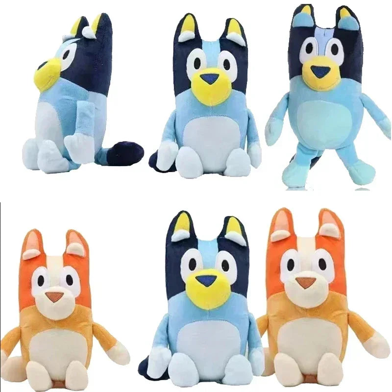 JugueteBluey Family Plush Toys Lindo Simulación Mascota Perro Patrulla Bingo