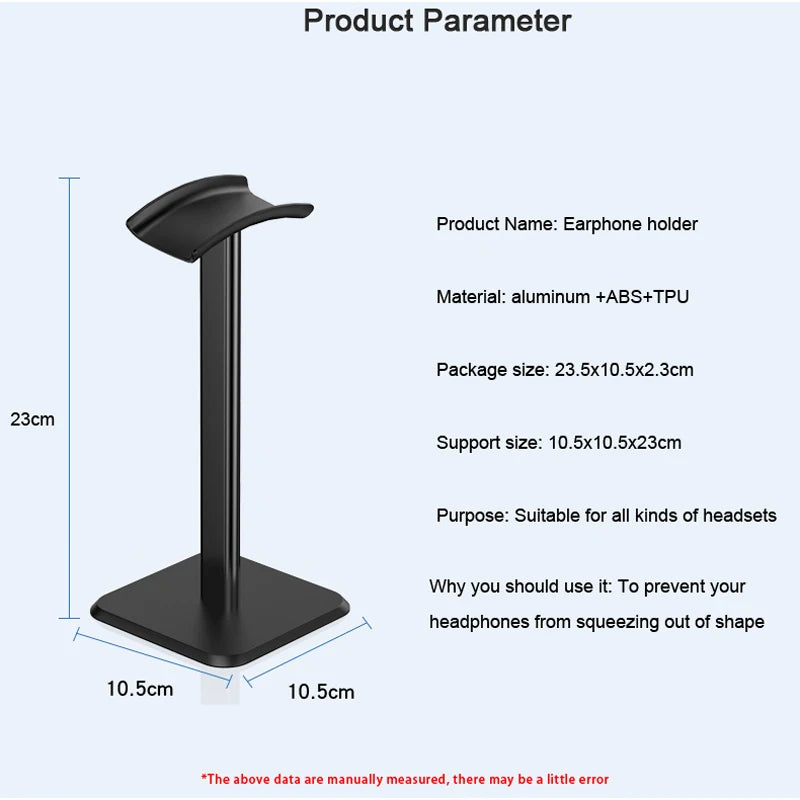 Soporte de escritorio  Universal de aluminio para Audifonos