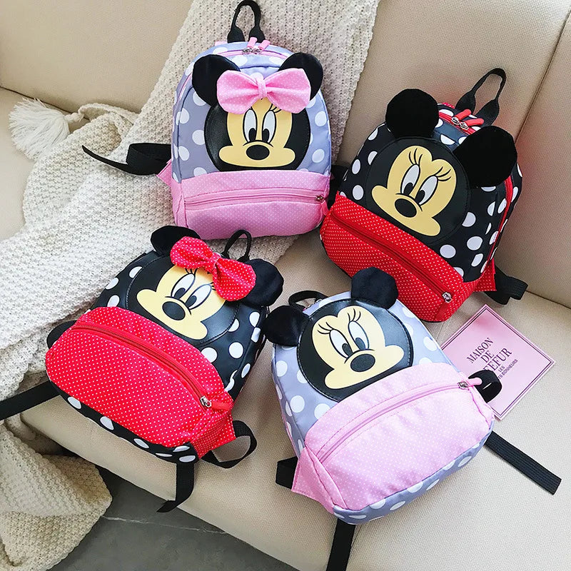 Mochila  Disney para niñas, Minnie,  mochila escolar encantadora.