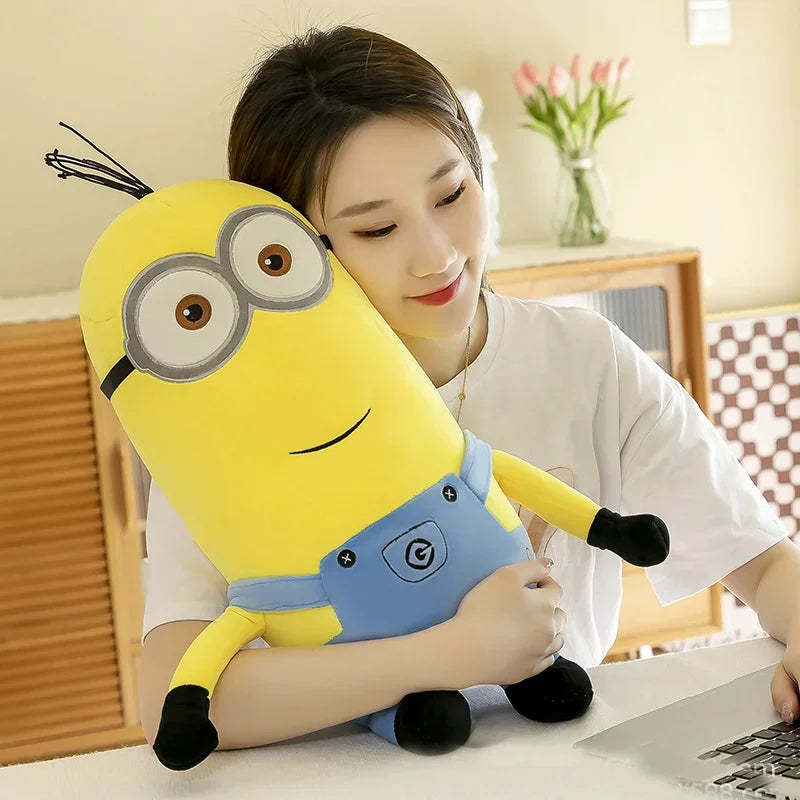 Peluches de la película Minions muñecos suaves, almohadas decorativas, regalo de cumpleaños para niños