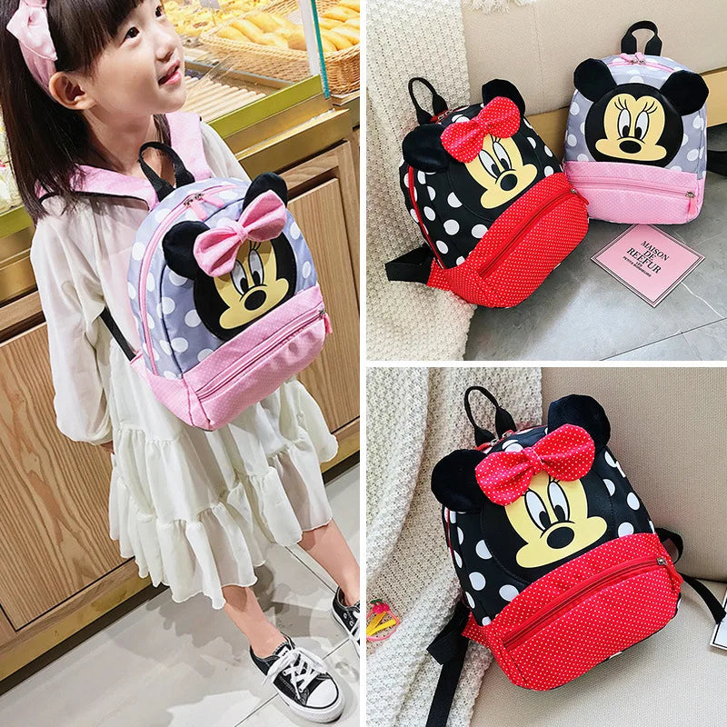 Mochila  Disney para niñas, Minnie,  mochila escolar encantadora.