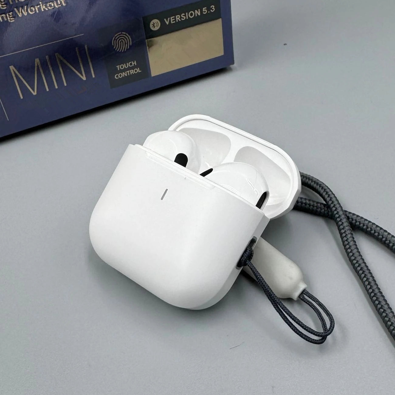 Airpods Pro 4  inalámbricos TWS, cascos con Bluetooth 5,3, Control táctil, IP54, impermeables, HIfi, con micrófono y Cable de transporte